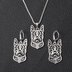 Hollow Fine Art Little Boston Terrier Pendant Necklace Collares Mujer Perro Dog Pendant Necklace for Women Cheap Birthday Gifts